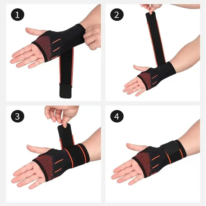 Weightlifting Cross Training Lift Straps Wrist Bans Gym Gloves With Wrist Support Fitness Safty Wrist Wraps