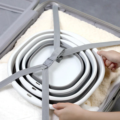 Folding Wash Basin Multi-purpose Washbasin Lightweight Hanging Collapsible Basin for Camping Sink and RV Sinks Cleaning Tool