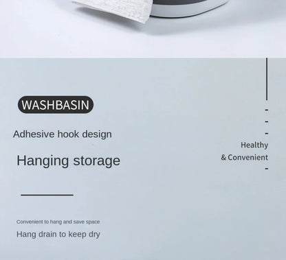 Folding Wash Basin Multi-purpose Washbasin Lightweight Hanging Collapsible Basin for Camping Sink and RV Sinks Cleaning Tool